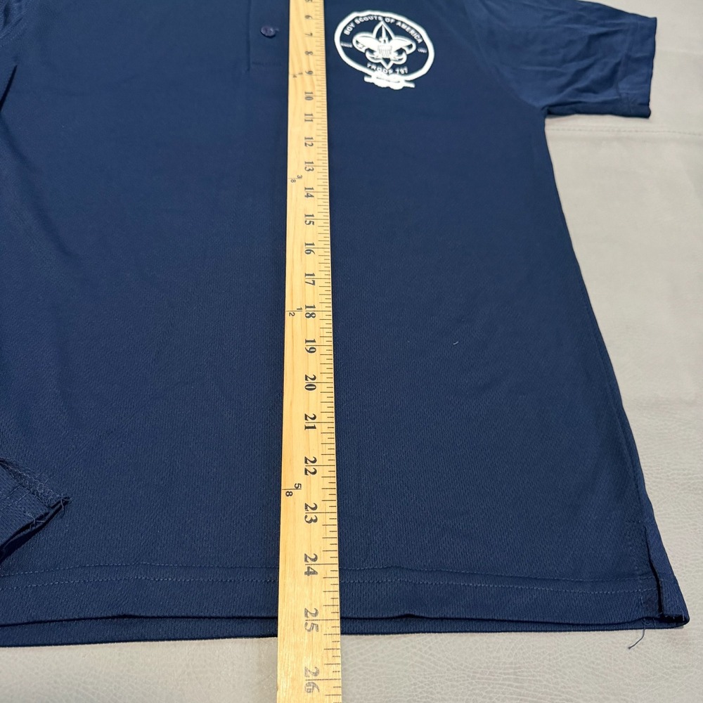Boy Scouts of America Troop BSA Navy Blue Hike Trek Polo Shirt Men-S-6845 - Picture 4 of 6